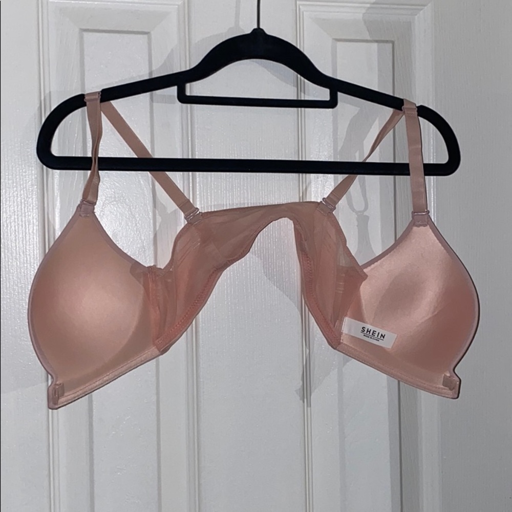 Blush pink bra